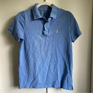 Disney Light Blue Polo Shirt Mickey Embroidered Unisex Top